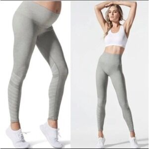 Women's BLANQI Sport Support Hipster Contour Maternity Leggings Gray Size Small